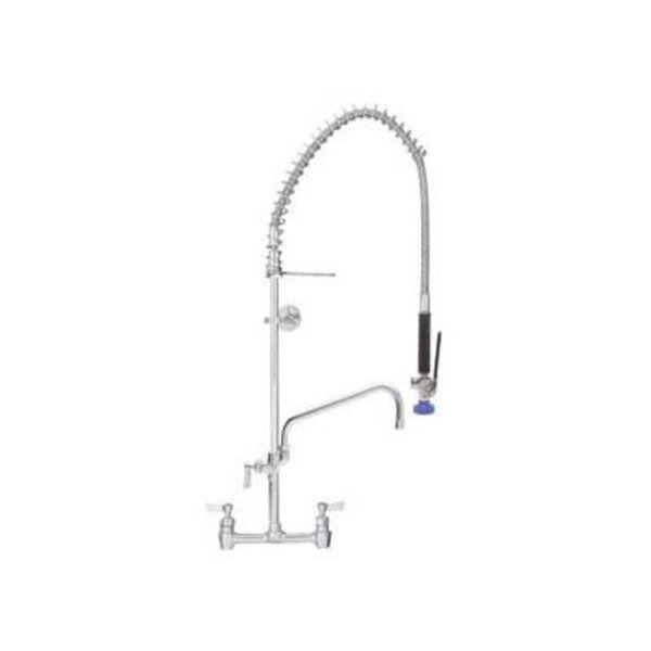 Fisher Mfg Fisher, 8" Centers Backsplash Pre-Rinse W/12" Add On Faucet, Polished Chrome 48917